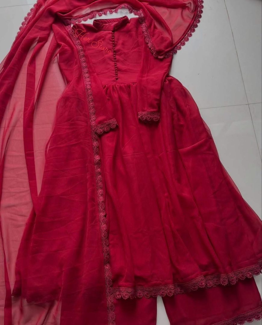 Beautiful Red Anarkali ❣️✨ — photo 2