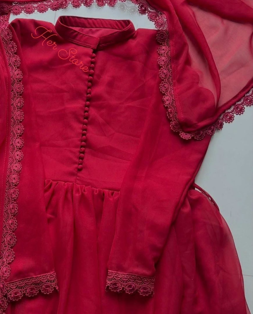 Beautiful Red Anarkali ❣️✨ — photo 1