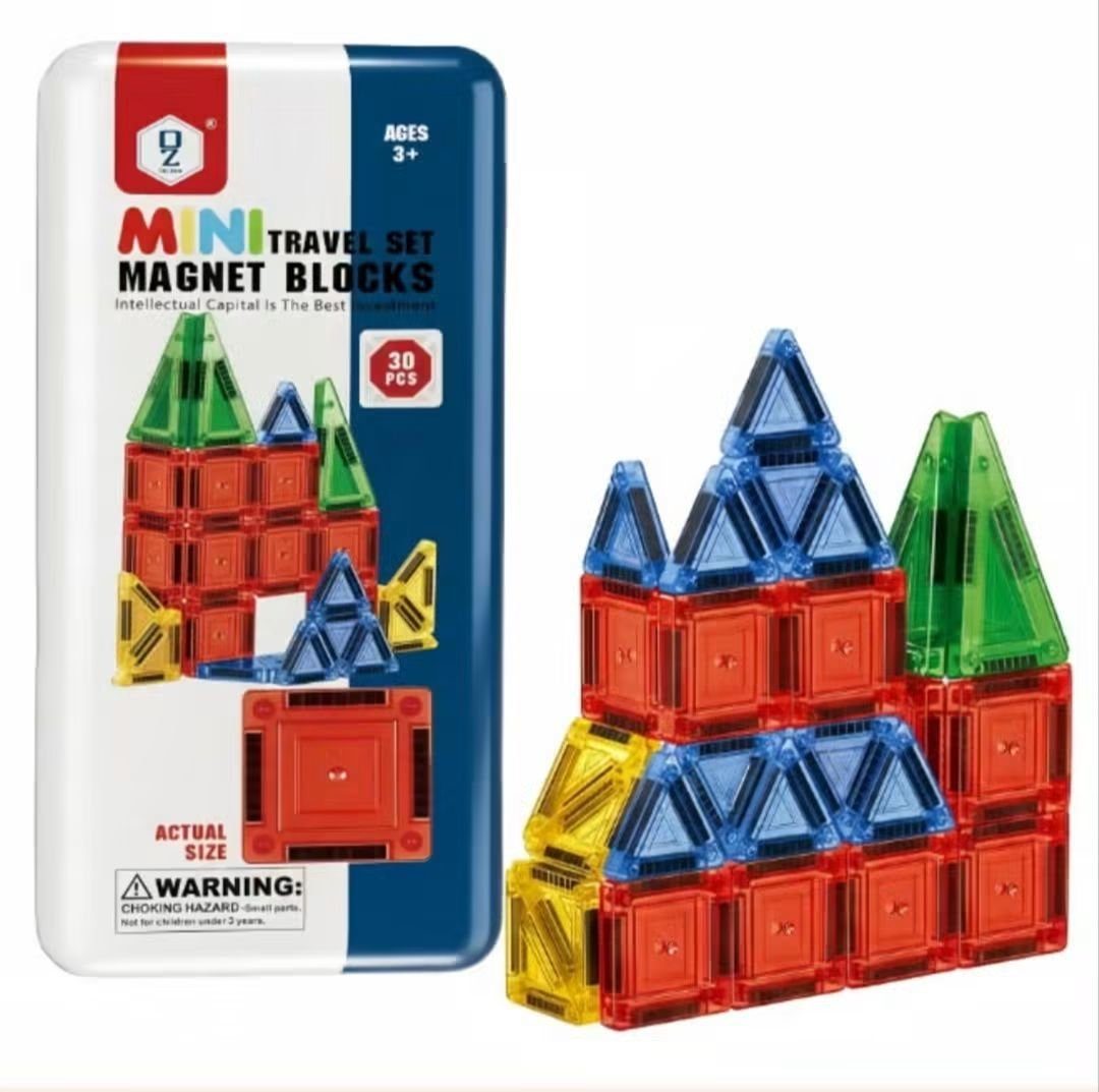 🎉 Mini Travel Set Magnet Blocks – সোনামণিদের বুদ্ধি বিকাশে সেরা উপহার! 🎉