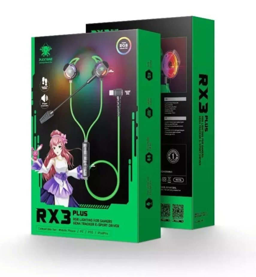 Plextone RX3 PLUS Wired gaming earphone Wired Gaming Earphone