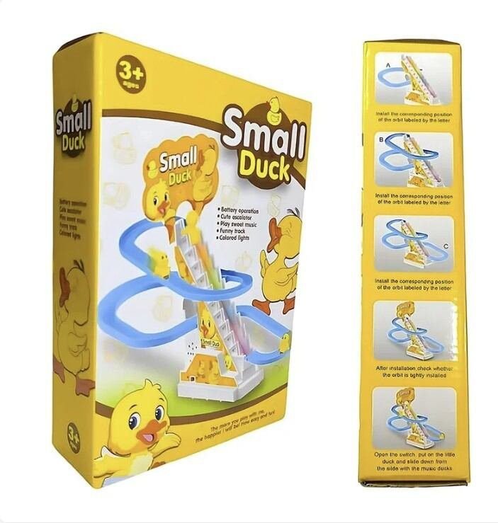 Small & Duck Automatic Stair-Climbing Track Toy