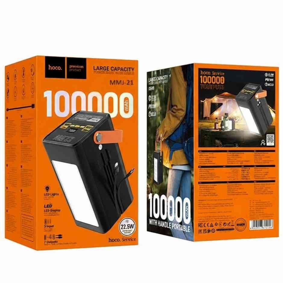 Hoco MMJ 21 22.5W 100000mAh Power Bank Hoco MMJ 21 22.5W 100000mAh Power Bank বিস্তারিত Hoco MMJ-21: ১০০,০০০mAh মেগা ক্য