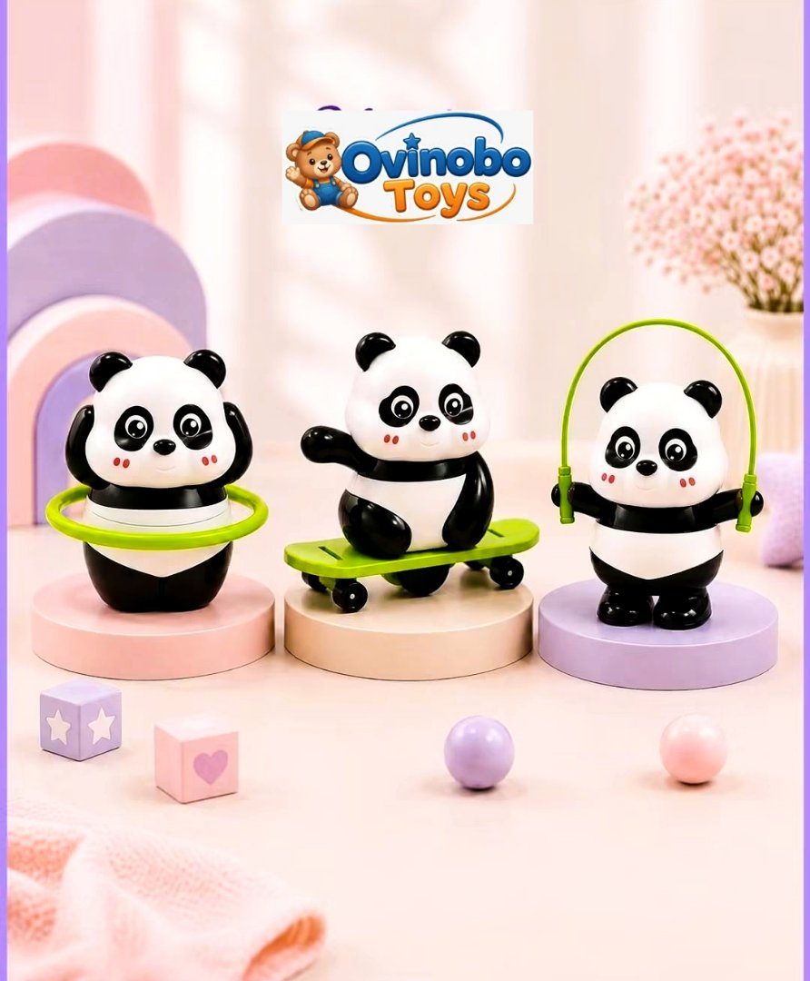 🐼 Cute Dancing & Sports Panda Toy Set – সোনামণিদের জন্য মিষ্টি এক খেলার সাথী! 🐼✨