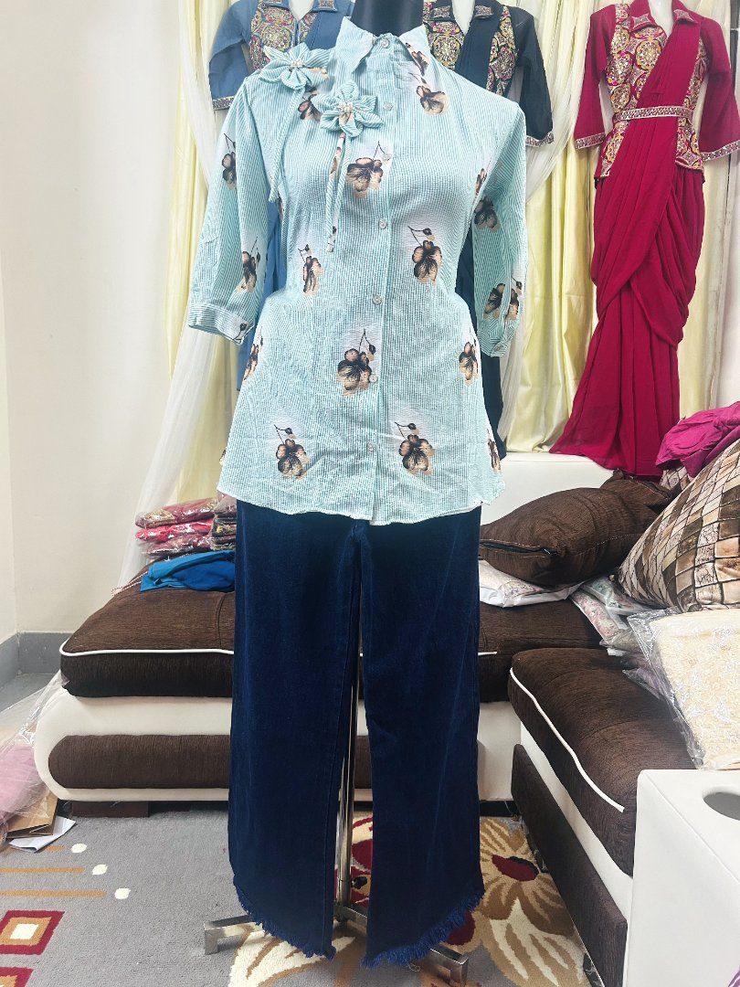 🌸 স্টাইল আর কমফোর্টের পারফেক্ট কম্বিনেশন — প্রিমিয়াম ডিজাইনার কুর্তি/শার্ট & প্যান্ট সেট! 🌸 — photo 5