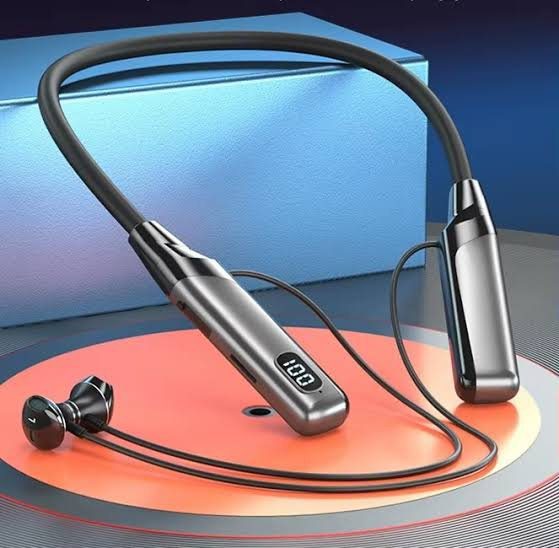 D61 Long Battery Life Wireless Neckband Bluetooth Headset with Digital Display — ছবি ৩