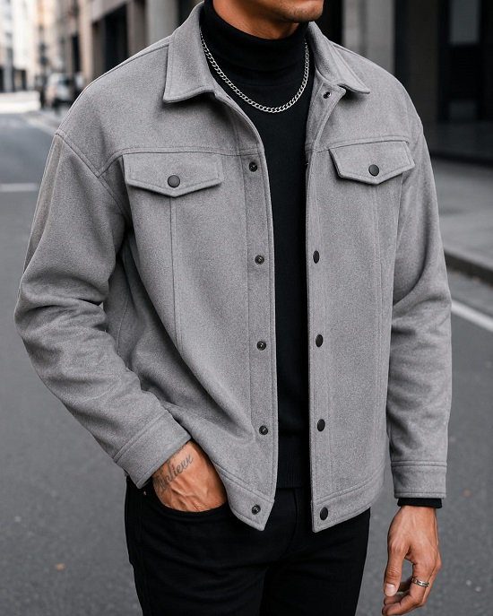 Chinese Winter Shacket Jacket — ছবি ৪