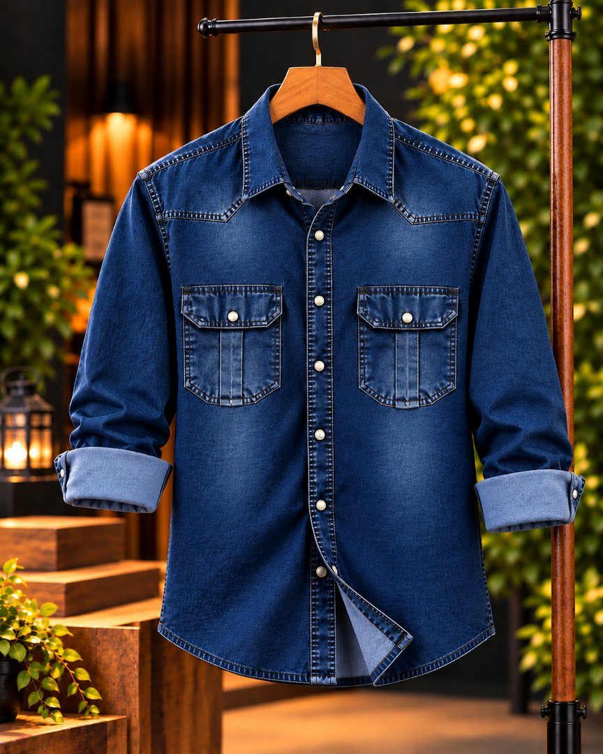 🔥Premium Trendy Denim Shirt–Men’s Collection