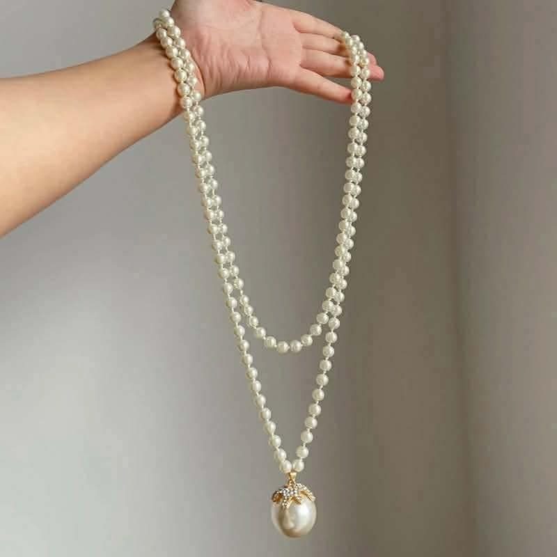 Pearl Necklace-Multi Layer-Big Size Big Size Multi Layer Pearl Necklace Only — ছবি ৪