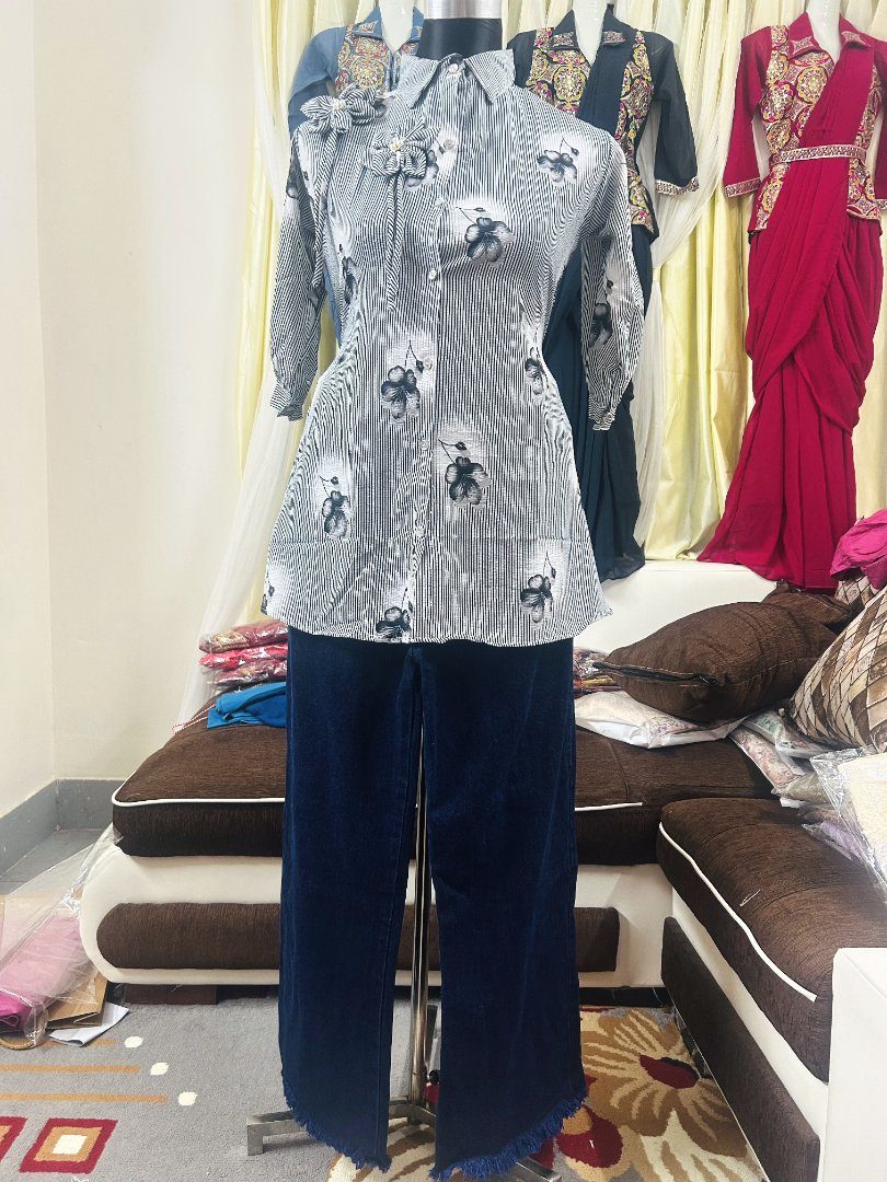 🌸 স্টাইল আর কমফোর্টের পারফেক্ট কম্বিনেশন — প্রিমিয়াম ডিজাইনার কুর্তি/শার্ট & প্যান্ট সেট! 🌸 — photo 2