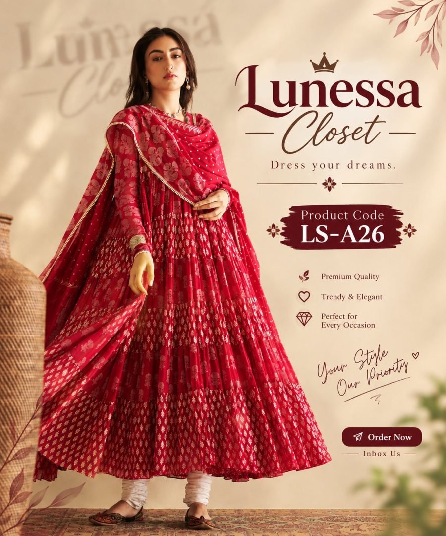 Elegant Printed 3-Piece Traditional Dress for Women