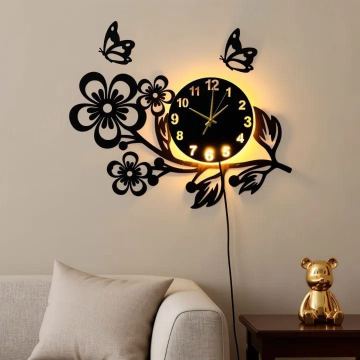3d clock,,, clock for room Product Name: Valora decor Brand 3D Clock |Clocks for rooms | Clocks | Clocks for rooms Fancy — বাজার