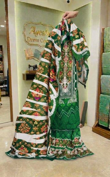 গ্রীন ফোরাল পিন্ট — Ayeah Dress Corner