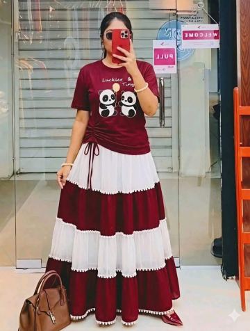 Skirt and Tshirt Set — Shohan Fashion BD
