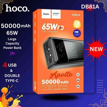 🔋 Hoco DB81A 50000mAh 65W Power Bank — NovaDrop Shop