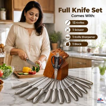 প্রিমিয়াম কোয়ালিটির Knife Set আপনার কিচেনকে করবে আরও স্মার্ট, স্টাইলিশ এবং রান্নার কাজকে করবে আরও সহজ। — Le gloria.com